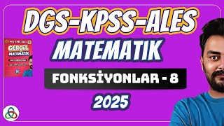 Fonksiyonlar  8 Video  DGSKPSSALES Matematik  2025 [upl. by Finah2]