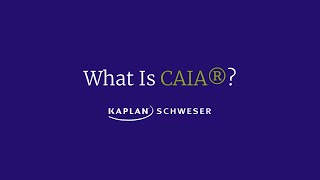 What is CAIA [upl. by Bury]