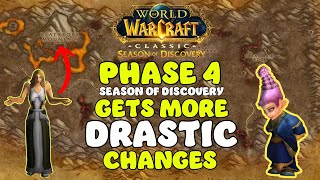 Massive Changes to Phase 4 Season of Discovery  New PvE  PvP event [upl. by Sosanna324]