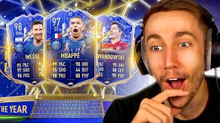 HUGE TOTY ATTACKERS PACK OPENING FIFA 22 TEAM OF THE YEAR [upl. by Particia]