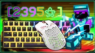 Bedwars ASMR Keyboard amp Mouse Sounds  Hypixel [upl. by Esiuolyram]