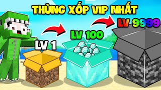 KHANGG BEDWARS THỬ THÁCH 24H SINH TỒN NÂNG CẤP THÙNG XỐP TỪ LV 1 ĐẾN LV 9999 TRONG MINECRAFT [upl. by Aletha]