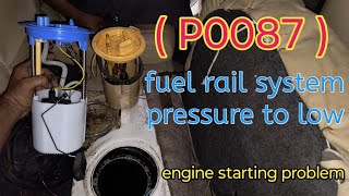 P0087  Skoda Laura engine starting problem  fuel rail system pressure too low [upl. by Suiravaj]