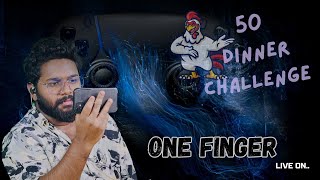 Here we go 50 Dinner challenge🤘 ONE FINGER BGMI HANDCAM LIVE Spartan Tony [upl. by Petulia]