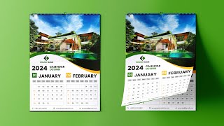 How to Design a Wall Calendar in Photoshop [upl. by Demy]