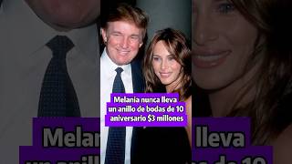 Melania nunca lleva un anillo de bodas del décimo aniversario de 10 millones de dólares [upl. by Phina]