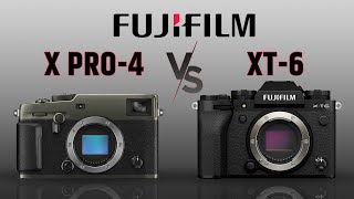 Fujifilm X Pro4 VS XT6  Confirmed Specs [upl. by Ahsiekam]