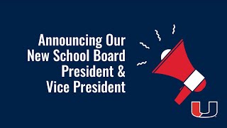 Announcing Our New School Board President and Vice President 2023 [upl. by Bayer]