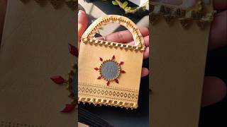 Diy bag envelope from shaadi card🌼 diy diycrafts recycle envelope bestoutofwaste reuseidea [upl. by Nymsaj]