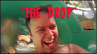 quotthe DROPquot Intense Water Slide at Aquaventure in Nassau Bahamas [upl. by Winna]