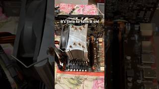 My daughter assembled her new Xeon 24 thread PC  part 2 diy pc intelxeon [upl. by Dever]