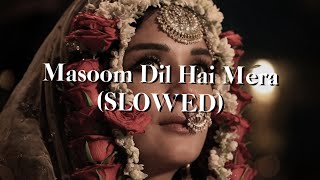 Masoom Dil Hai Mera  Heeramandi SLOWED [upl. by Eduino]