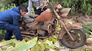 🏍️✨ Bringing a Forgotten Euro Motorcycle Back to Life Full Restoration Journey 🚀 Classic diy [upl. by Eiramnaej476]