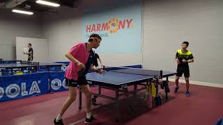 Elite TTC Goldenway Individual League  Div A  Henry Li 806 vs Zachary Mah 701  31 [upl. by Emiolhs]