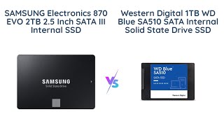 Samsung 870 EVO vs WD Blue SA510  SSD Comparison [upl. by Ymerrej]