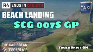 Asphalt 9  R4  SCG 007S GP  1st Run  Beach Landing  TouchDrive [upl. by Eilyak885]