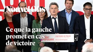 Le Nouveau Front populaire dévoile le programme de la gauche pour les législatives [upl. by Aileon]