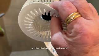 ShowerShroom Stealth Shower Hair Drain Catcher Review [upl. by Asp]