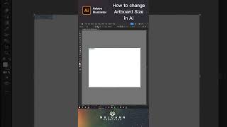 how to change artboard size in illustrator adobeillustrator [upl. by Belle]