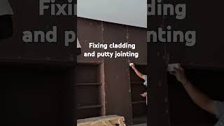 Fixing cladding and putty jointing bossspeedthepainter [upl. by Shem299]