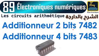 89 Additionneur 2 bits 7482 Additionneur 4 bits 7483 [upl. by Kinzer]