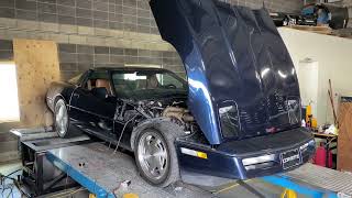 LS swapped C4 Corvette on Dyno [upl. by Eyahsal948]