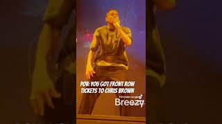 Go crazy Chris Brown 1111 tour Barclays 61624 Front row POV 1111tour chrisbrownofficial [upl. by Dahsra]