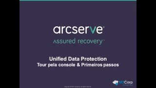 Arcserve UDP  Primeiros passos  Tour pela console [upl. by Solraced]