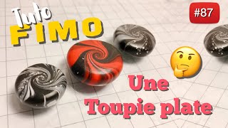 TUTO FIMO Transformer une perle toupie en perle plate [upl. by Nilad441]