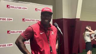 Alabama WR Coach JaMarcus Shephard Interview  LSU Week [upl. by Nahshunn]