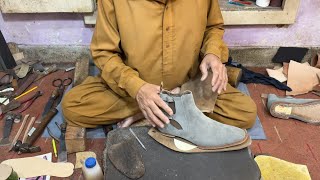 How To Make World Toughest Chelsea Handmade Suede Boots Processing Start to End Part 2 of 3 [upl. by Amand548]