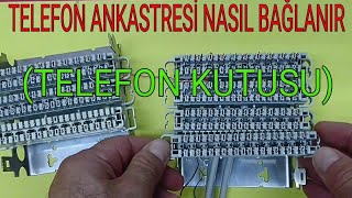 Telefon ankastresi nasıl yapılır Telefon kutusu nasıl yapılır [upl. by Weisbart852]