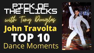 Top 10 John Travolta Dance Moments [upl. by Aneehc]