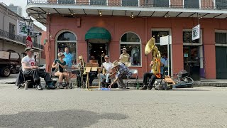 CUSHION FOOT STOMP TUBA SKINNY busking on Royal St On April 24 2023 tubaskinny tuba [upl. by Fernald]