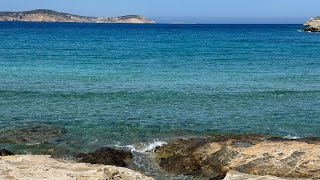 Bicycling from Psili Ammos beach to Almyros beach in Schoinoussa Island Small Cyclades [upl. by Atiran]