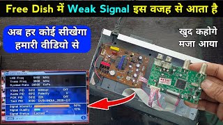 Free dish weak signal  मैं सिखाऊंगा आपको टेंसन मत लो  इंजीनियर बना के ही छोडूंगा  dth weak signal [upl. by Camus]