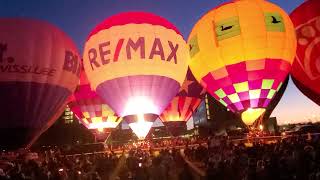 Balloon Fest Glow at the Freedom Festival in Provo UT [upl. by Rabi]