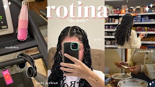 ROTINA da noite  banho academia cozinhando grwm vlog skin care 🫧👩🏻‍🍳🍫 [upl. by Deelaw518]