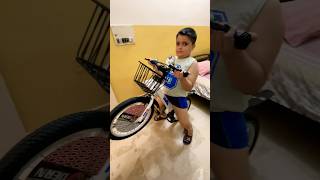 Azan Ki New Cycle Wheeling 😱 cycle wheeling kids mustwatch shorts [upl. by Proudman978]