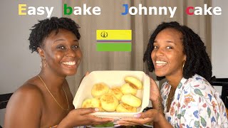 Baked Johnny cake Caribbean speciality [upl. by Verla]