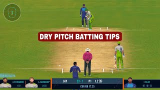 Dry Pitch Batting Tips For RC24 Multiplayer  Real Cricket 24 [upl. by Esille]