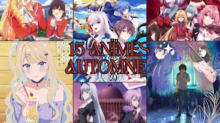 15 ANIMES AUTOMNE 2023 anime crunchyroll isekai manga animeautomne [upl. by Annyahs648]