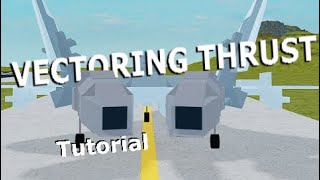 Vectoring Thrust tutorial  Plane Crazy  Roblox [upl. by Harihat]