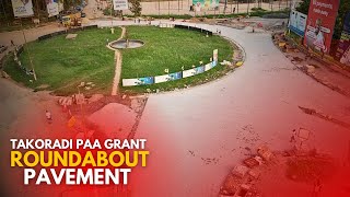 Update On The Ongoing Takoradi Paa Grant Roundabout Pavement Construction [upl. by Horodko]