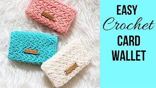 Crochet Card Holder or Wallet Easy and Quick [upl. by Emilia637]