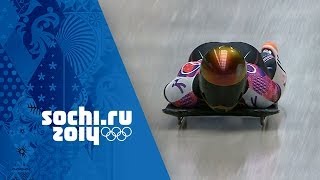 Skeleton  Mens Heats 1 amp 2  Sochi 2014 Winter Olympics [upl. by Ellehcam]