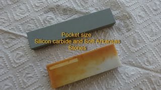 Pocket size Silicon carbide and Soft Arkansas Stones [upl. by Andy]