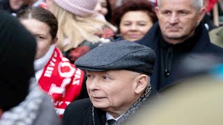 Kaczyński w Marszu Niepodległości Idziemy z jedną intencją przez Warszawę [upl. by Nole217]