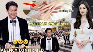 Lee Min ho Finally Announced His Private Wedding Date In Public With Song Hye Kyo [upl. by Suhploda]