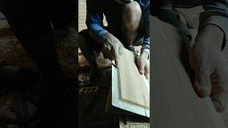 Making a carved panel for filling wooden door boards TukangKayu shorts [upl. by Haase]